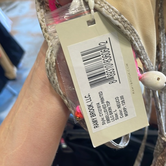 Embellished printed Lilo bikini top - Picture 4 of 4